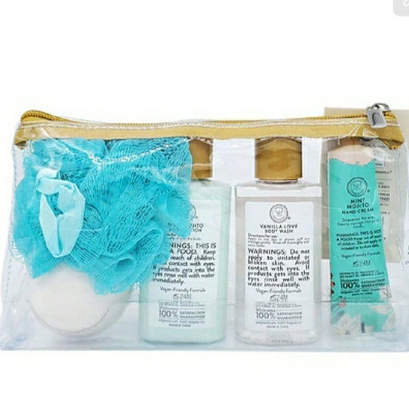 NWT Modern Expressions Bath Pouch 5 Pc. Giftset - Picture 2 of 8